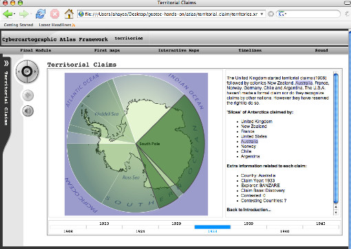 Screenshot of Territorial Claims Module